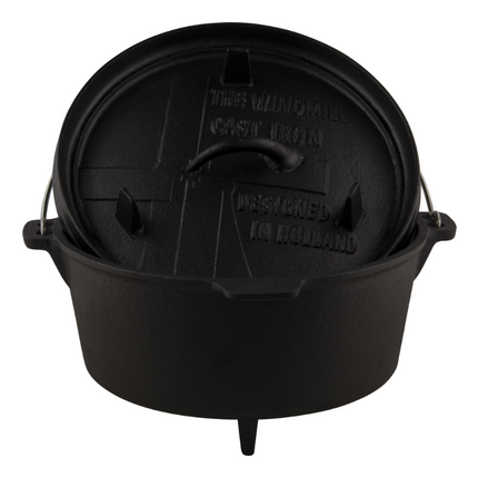The Windmill Cast Iron The Windmill Dutch Oven 4,5 quarts Met Pootjes