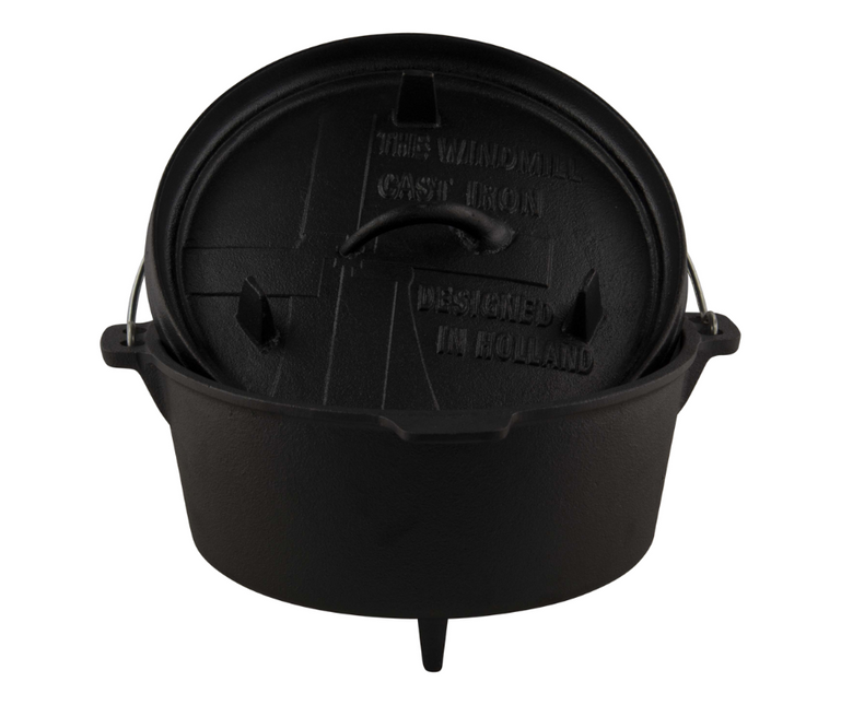 The Windmill Cast Iron The Windmill Dutch Oven 4,5 quarts Met Pootjes