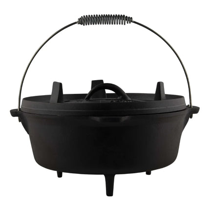 The Windmill Cast Iron The Windmill Dutch Oven 4,5 quarts Met Pootjes + GRATIS Oven en Stoven