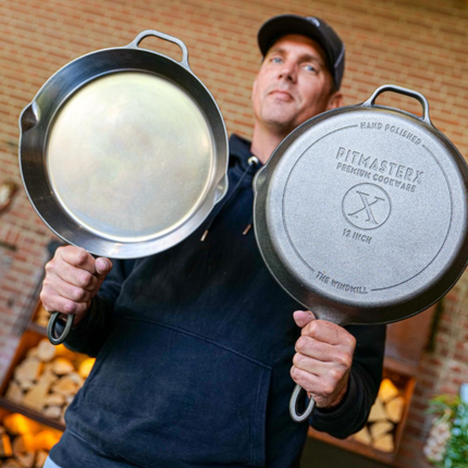 The Windmill Cast Iron The Windmill PitmasterX Hand Polished Skillet