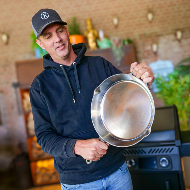 The Windmill Cast Iron The Windmill PitmasterX Hand Polished Skillet