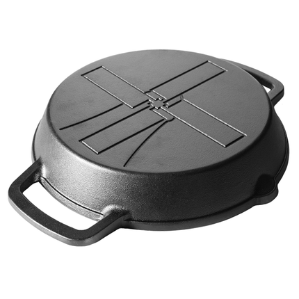 The Windmill Cast Iron The Windmill Skillet Large met 2 Handvaten