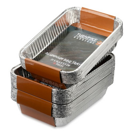 Turnpike Barbecue Turnpike BBQ Aluminium Drip Pan 23 x 17 x 4 cm 10 stuks