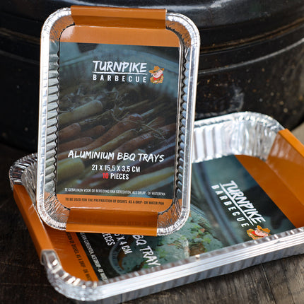 Turnpike Barbecue Turnpike BBQ Aluminium Drip Pan 23 x 17 x 4 cm 10 stuks