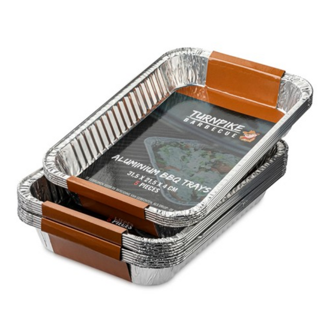 Turnpike Barbecue Turnpike BBQ Aluminium Drip Pan 31,5 x 21,5 cm 5 stuks