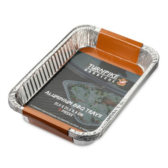 Turnpike Barbecue Turnpike BBQ Aluminium Drip Pan 31,5 x 21,5 cm 5 stuks