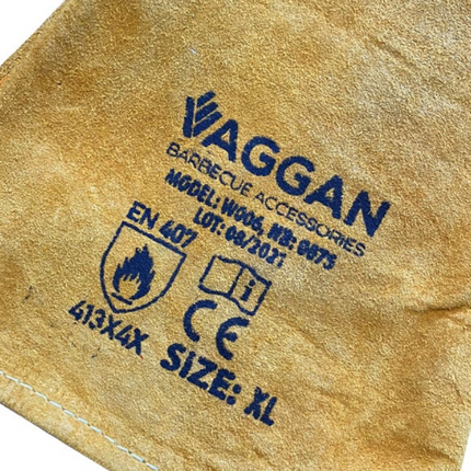 Vaggan Vaggan Lederen Hittebestendige BBQ Handschoenen 2 stuks