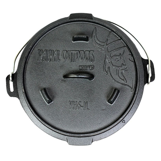 Valhal Valhal Outdoor Dutch Oven 6.1 liter met pootjes