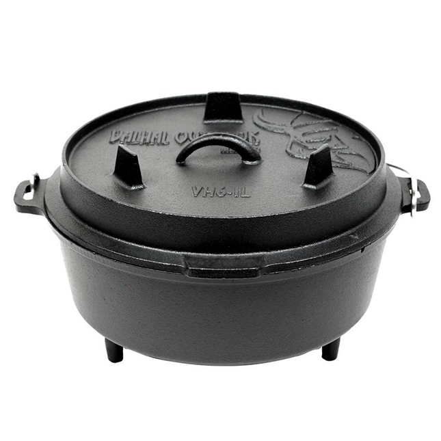 Valhal Valhal Outdoor Dutch Oven 6.1 liter met pootjes