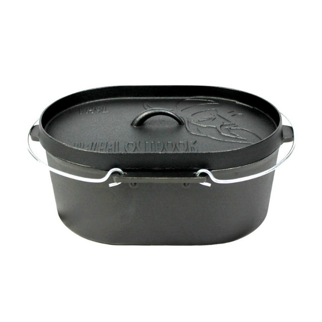 Valhal Valhal Outdoor Dutch Oven Oval 9 liter zonder pootjes