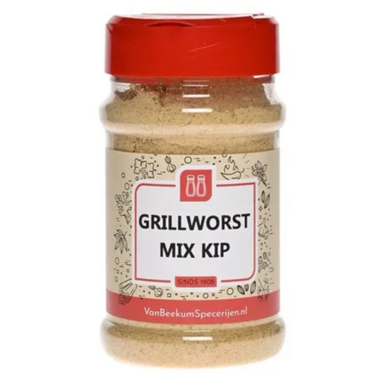 Van Beekum Van Beekum Grillworst Mix Kip 130 gram