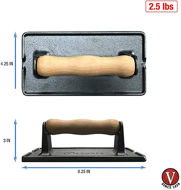 Victoria Victoria Cast Iron Emaille Bacon Press