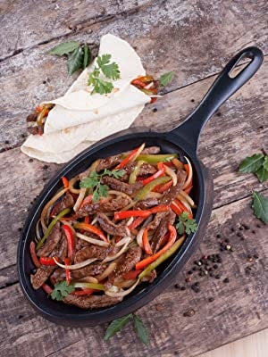 Victoria Victoria Cast Iron Skillet Fajita Skillet