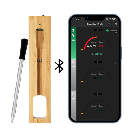 Vuur & Rook AI Cooking CXL001-C Wireless Smart Meat Thermometer