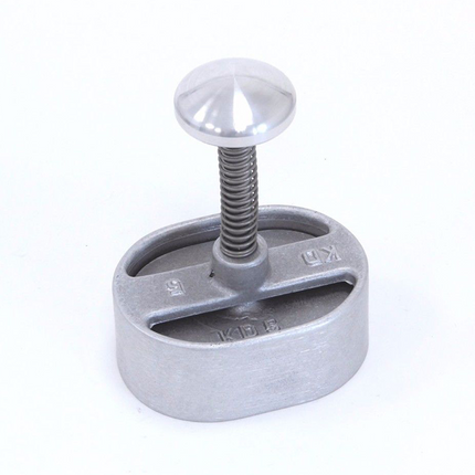 Vuur & Rook Aluminium Hamburgerpers Ovaal 105 x 75 mm