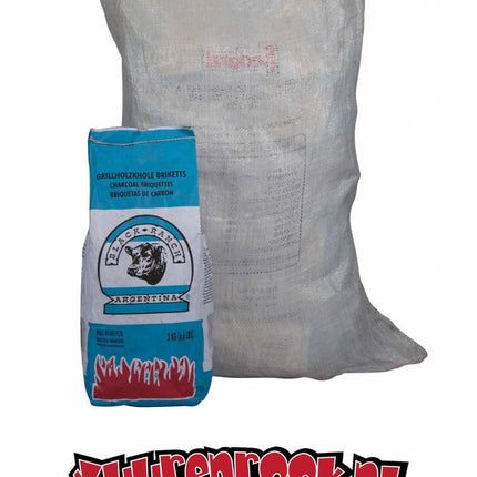 Vuur & Rook Black Ranch, RODE Quebracho (Argentinie) Briketten 18 kilo