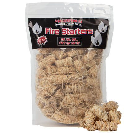 Vuur & Rook Bruzzzler Stalen Brikettenstarter 4 kilo + Vuur&Rook Fire Starters / Wokkels Circa 90 stuks / 1,2 kg
