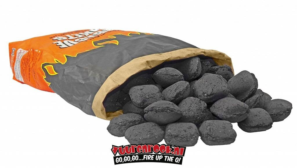 Vuur & Rook Budget Pyrogrill Hardhout Briketten 10 kg (Pillow Shape)