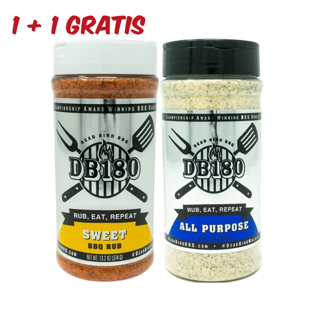Vuur & Rook D8180 Sweet BBQ Rub - D8180 All Purose Rub 1+1 GRATIS