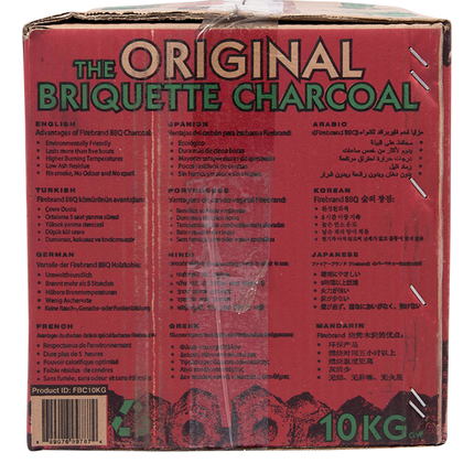 Vuur & Rook Firebrand Tropical Hardwood Briketten Tubes 10 kg