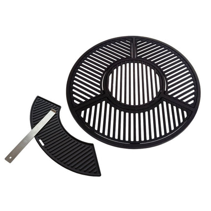 Vuur & Rook Gietijzeren Grill Combinatie Set voor 57 cm Kogel BBQ's