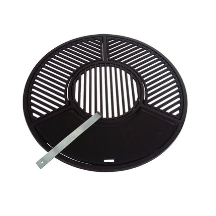 Vuur & Rook Gietijzeren Grill Combinatie Set voor 57 cm Kogel BBQ's