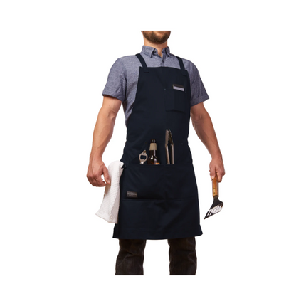 Vuur & Rook Hudson Durable Goods BBQ Schort - Blauw