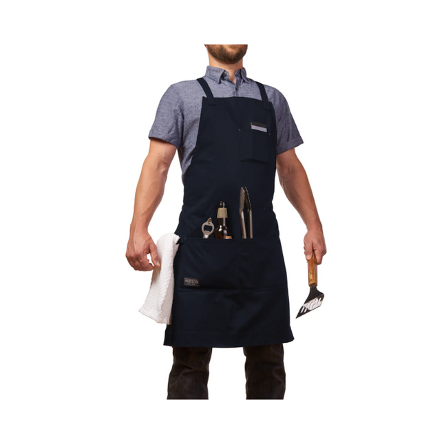 Vuur & Rook Hudson Durable Goods BBQ Schort - Blauw