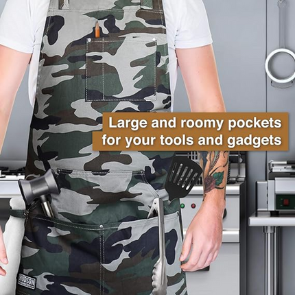 Vuur & Rook Hudson Durable Goods BBQ Schort - Camouflage