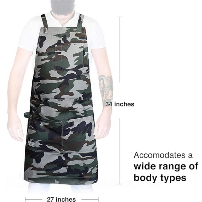 Vuur & Rook Hudson Durable Goods BBQ Schort - Camouflage