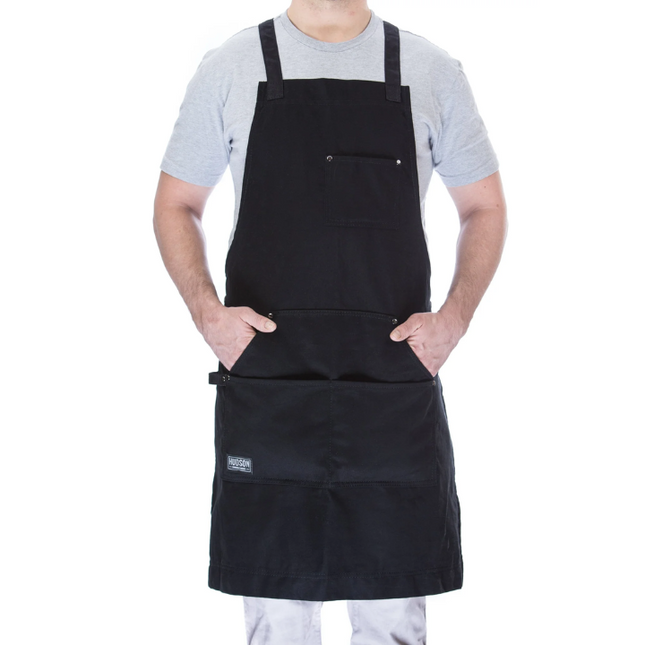 Vuur & Rook Hudson Durable Goods BBQ Schort - Zwart