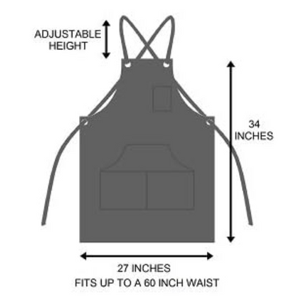 Vuur & Rook Hudson Durable Goods Waxed Canvas Schort - Grijs