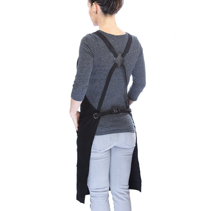 Vuur & Rook Hudson Durable Goods Waxed Canvas Schort - Zwart