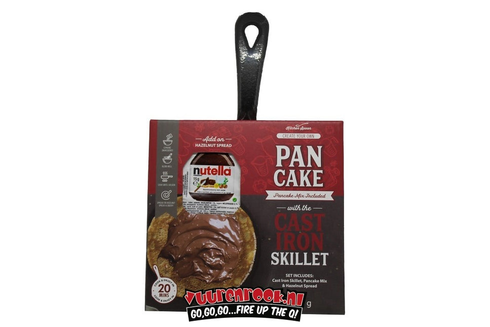 Vuur & Rook Pancake Cast Iron Skillet