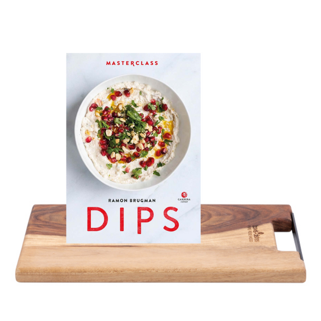 Vuur & Rook Pure Rose Wood Serveerplank + Masterclass Dips