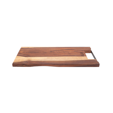 Vuur & Rook Pure Rose Wood Serveerplank Recht met Metalen Handvat 39 cm