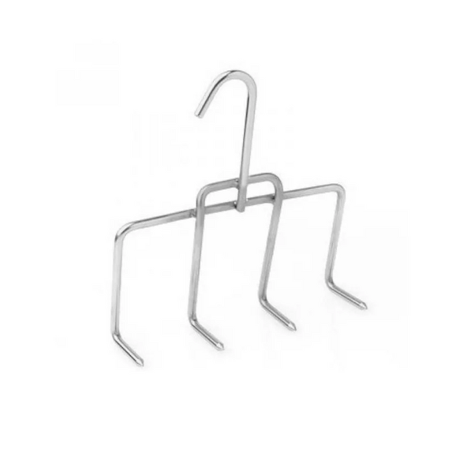 Vuur & Rook RVS Bacon/Spek Haak 4 Tand