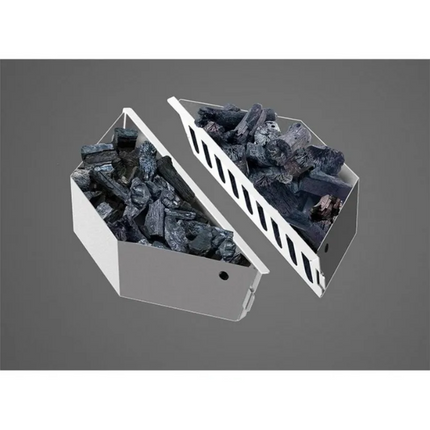 Vuur & Rook RVS Brikettenhouder tbv Kogel BBQ's 47 & 57 cm