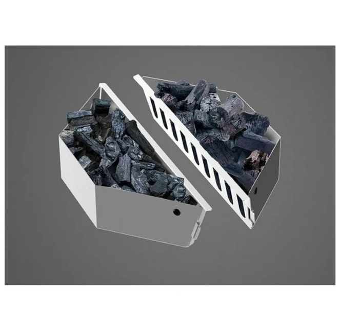 Vuur & Rook RVS Brikettenhouder tbv Kogel BBQ's 47 & 57 cm