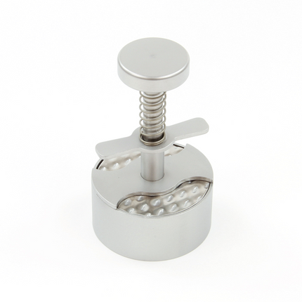 Vuur & Rook RVS Hamburgerpers met Structuurblad Ø 60mm