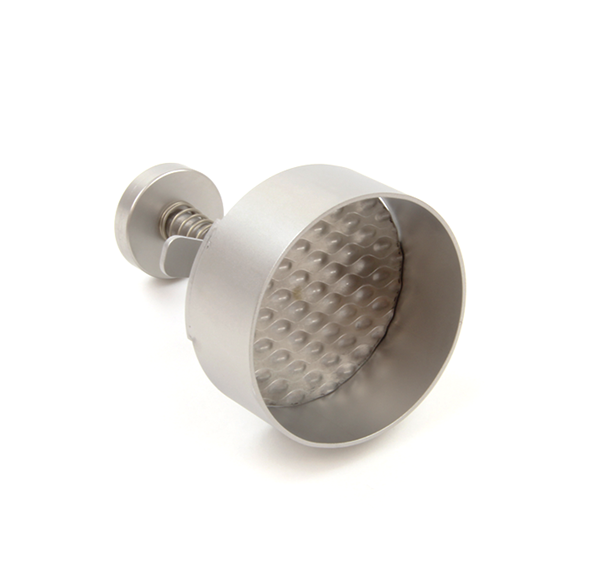 Vuur & Rook RVS Hamburgerpers met Structuurblad Ø 70mm