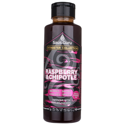 Vuur & Rook Saus.Guru Raspberry & Chipotle Pitmaster Sauce 500 ml