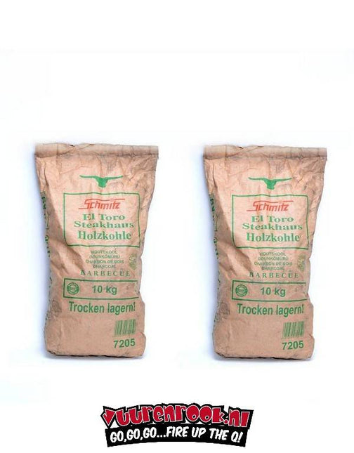Vuur & Rook Schmitz Argentijns El Toro Horeca Houtskool Deal 2x10 kg