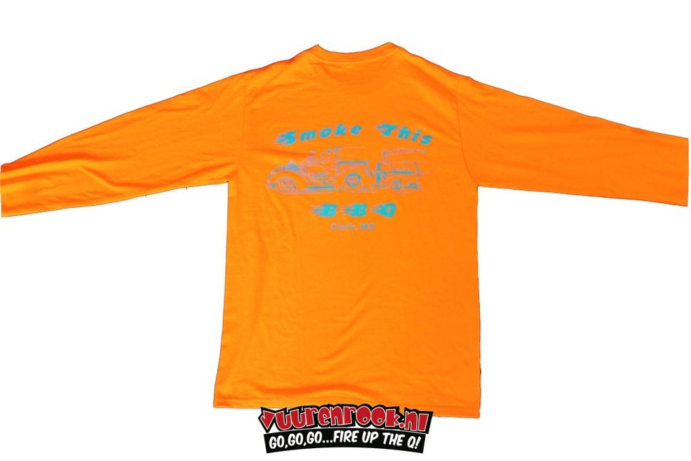 Vuur & Rook Smoke This BBQ Shirt Oranje
