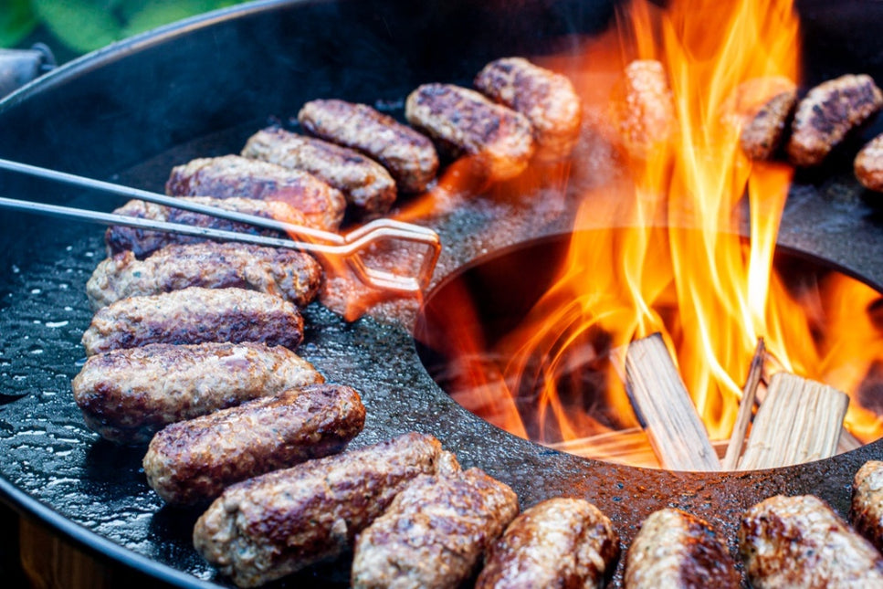 Vuur & Rook Stalen Plancha TBV Kettle BBQ 57 cm