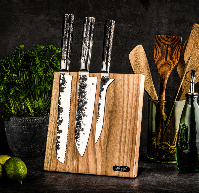 Vuur & Rook Style de Vie Magnetische Messenstandaard Eiken