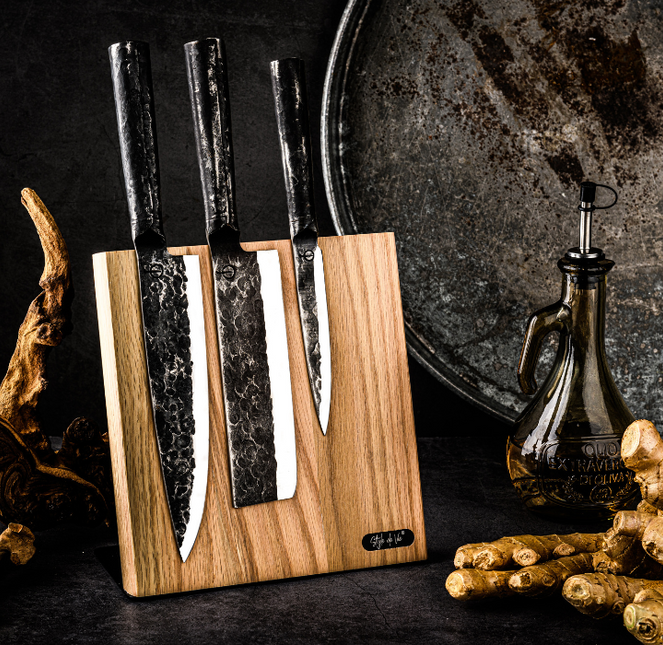 Vuur & Rook Style de Vie Magnetische Messenstandaard Eiken