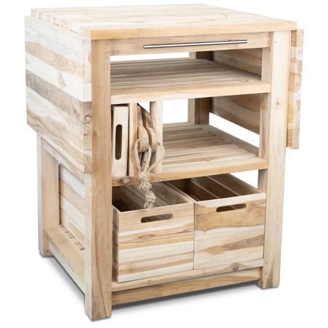 Vuur & Rook Teakhouten Tafel TBV Kamado 13/15/16''