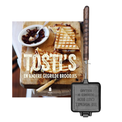 Vuur & Rook The Windmill Sandwich Pie Iron met Korte Handvaten + GRATIS Tosti