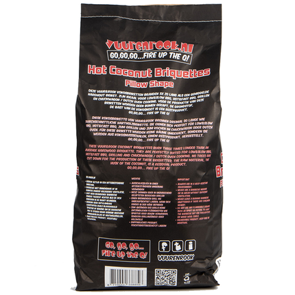 Vuur & Rook Transport Damage: Vuur&Rook Hot Coconut Briketten Pillow Shape 10 kg